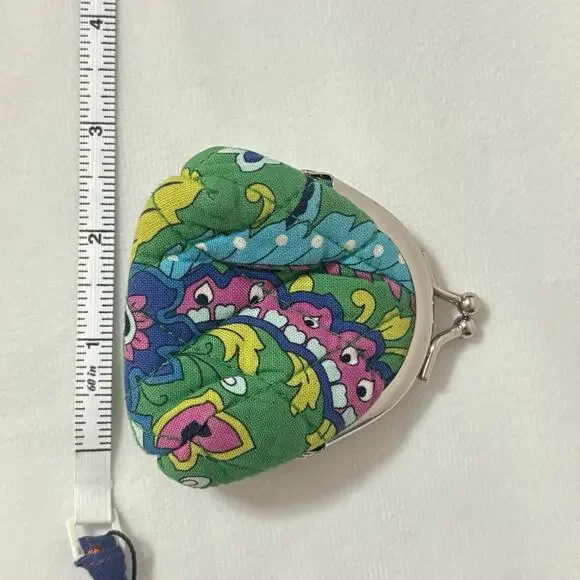 Vera Bradley Mini Kiss Kisslock Coin Change Purse Retired Pattern - Picture 4 of 4